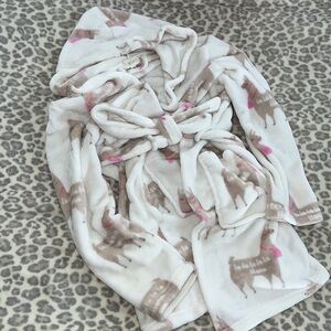 Daydream Llama Print Robe